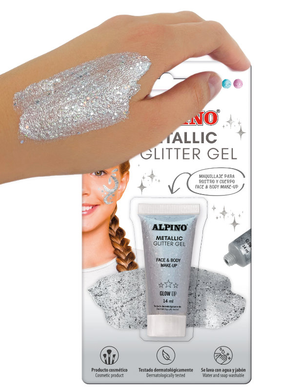 Gel Glitter Metalico Plata Tienda Online De Disfraces Disfraces Fycar 6817